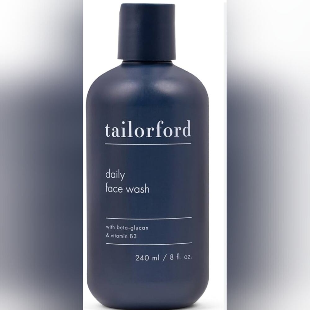 New Sealed Tailorford Hydrating Daily Face Wash 8oz. W/Niacinamide & Beta Glucan